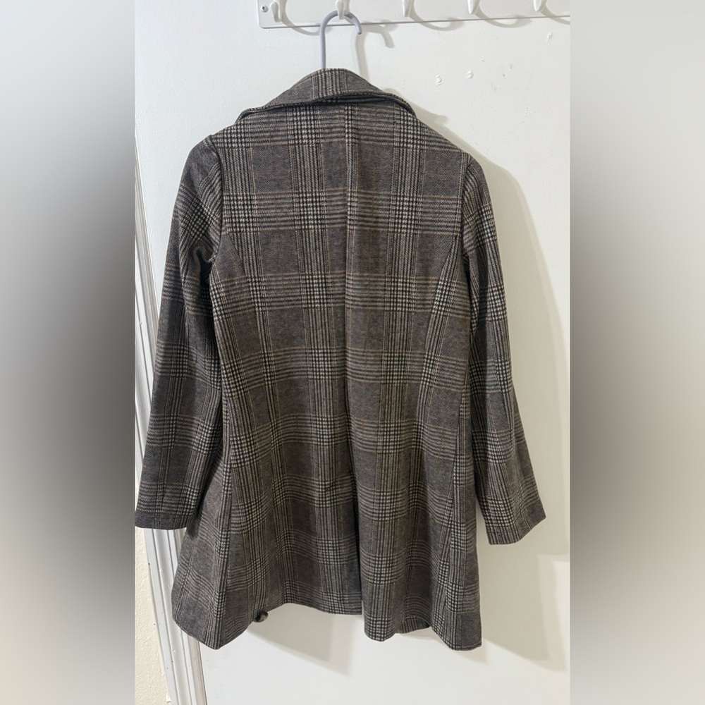 Black Tape Brown and Black Blazer Classic Structured Design